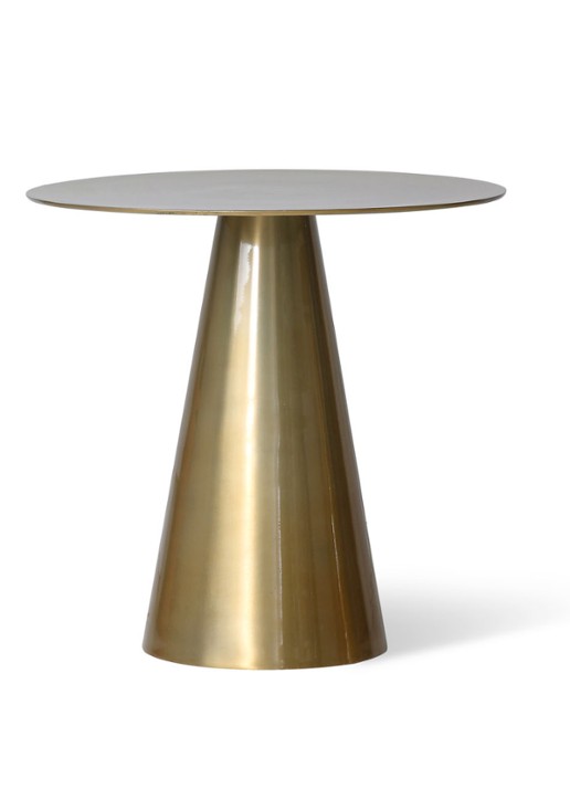 HKliving Brass bijzettafel 49 cm - voorkant 3 goud
