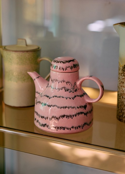 HKliving Bubble koffiepot - voorkant 2 roze
