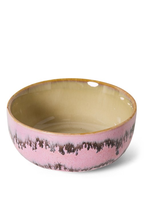 HKliving Bubble tapas kom 11 cm - voorkant 5 roze