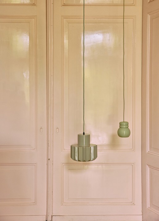 HKliving Bulb hanglamp 13 cm - detail 4 groen