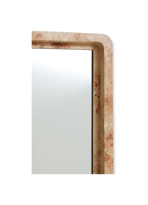 HKliving Burl wandspiegel 96 x 66 cm - detail 3 beige