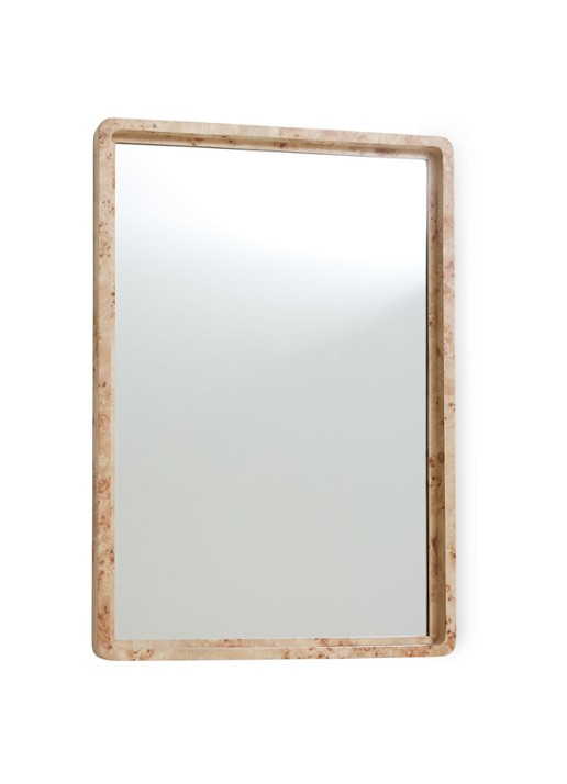 HKliving Burl wandspiegel 96 x 66 cm - detail 4 beige