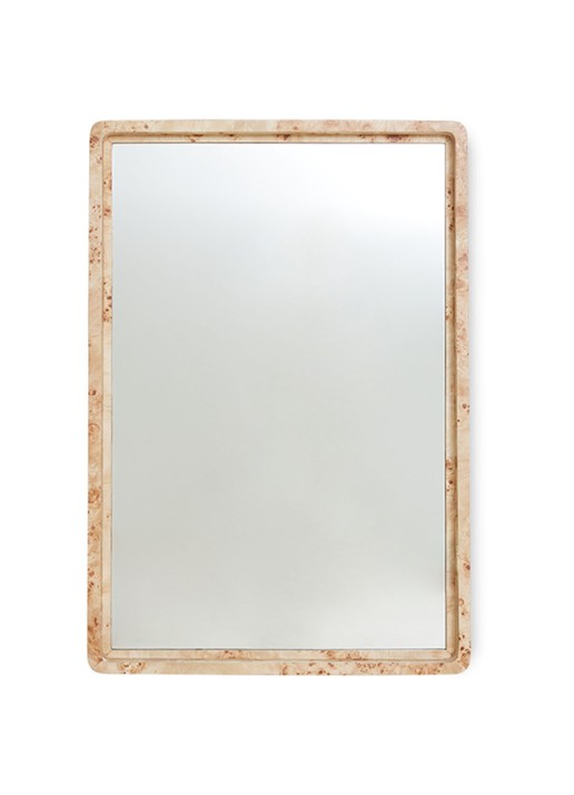 HKliving Burl wandspiegel 96 x 66 cm