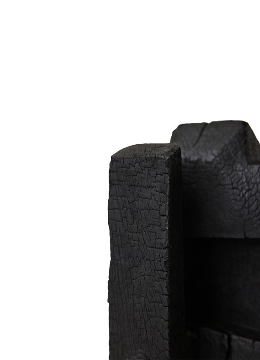 HKliving Burned ornament - achterkant zwart