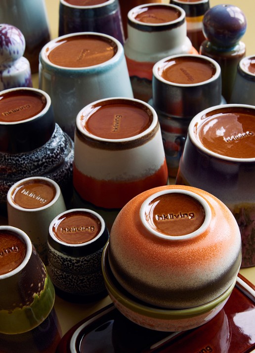 HKliving Burst cappuccinokopje 30 cl - detail 2 multicolor
