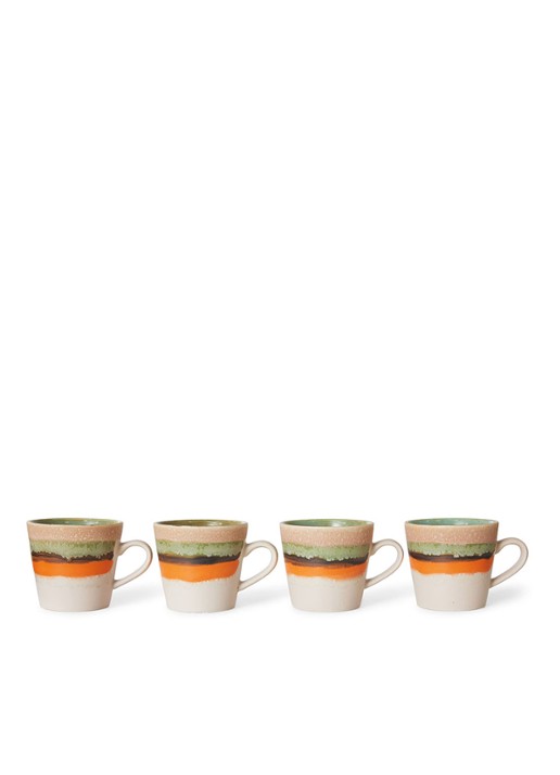HKliving Burst cappuccinokopje 30 cl - voorkant 4 multicolor