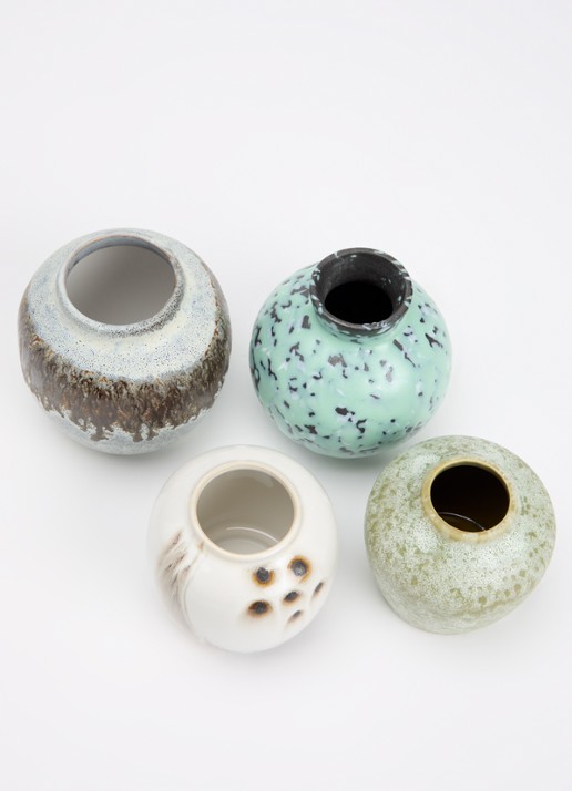 HKliving Canyon Small vazen set van 4 - voorkant 2 multicolor
