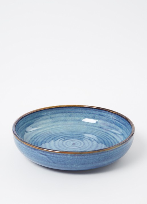HKliving Chef Ceramics diep bord 21,5 cm - detail 4 blauw