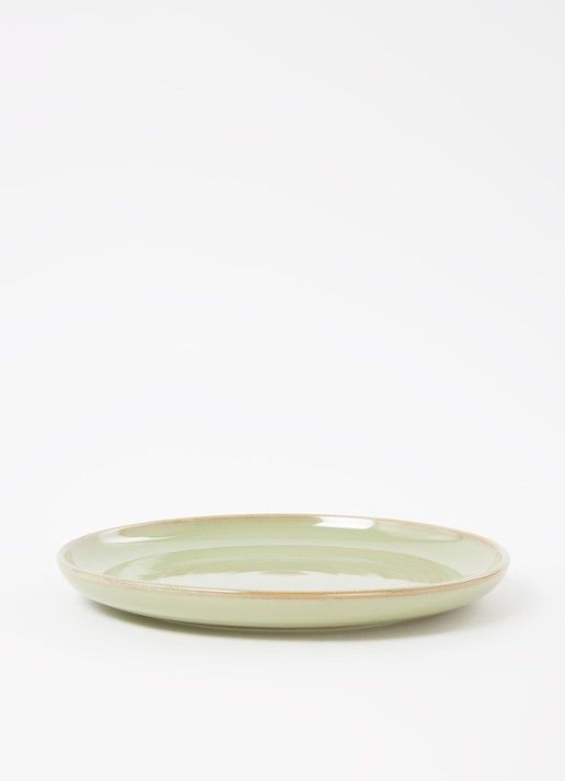 HKliving Chef Ceramics dinerbord 26 cm - detail 4 mosgroen