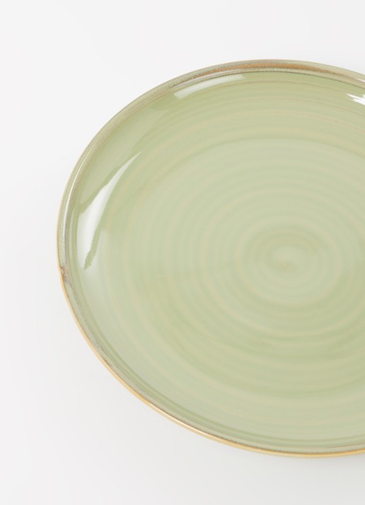 HKliving Chef ceramics ontbijtbord 20 cm - detail 3 mosgroen