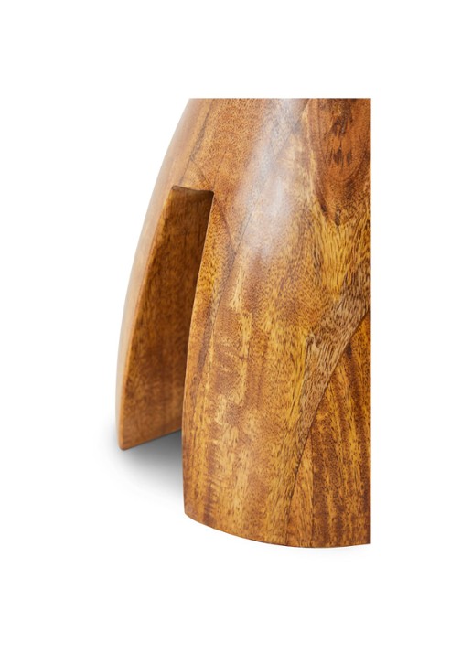 HKliving Chestnut kruk 33,8 cm - detail 3 kastanjebruin
