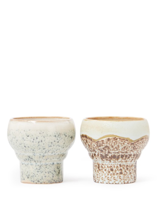 HKliving Coral Lungo koffiekopje 24 cl set van 2