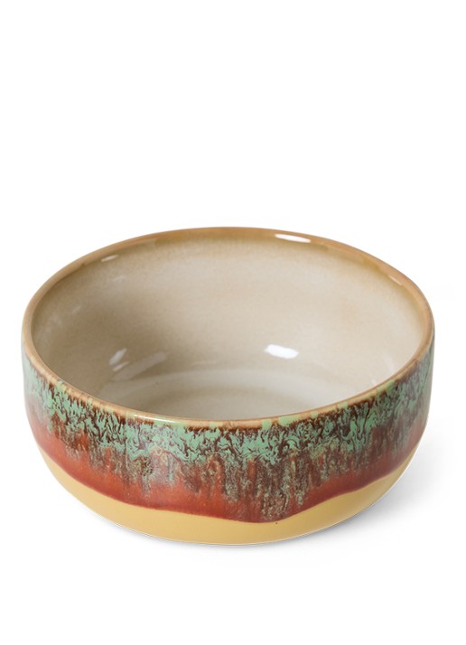 HKliving Dessert kom 12,5 cm - voorkant 4 oranjebruin
