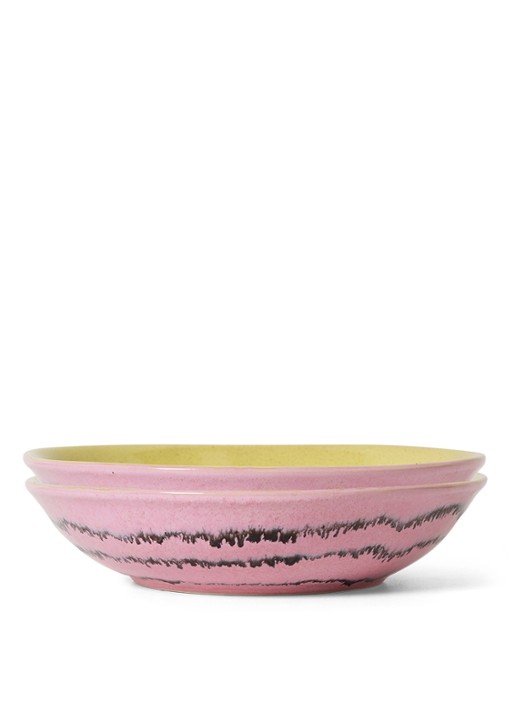 HKliving Diep bord 21 cm set van 2