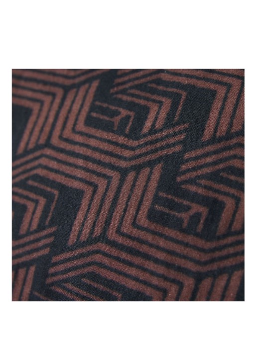 HKliving DORIS for HKliving: Art Deco sierkussen 60 x 40 cm - voorkant 2 donkerbruin