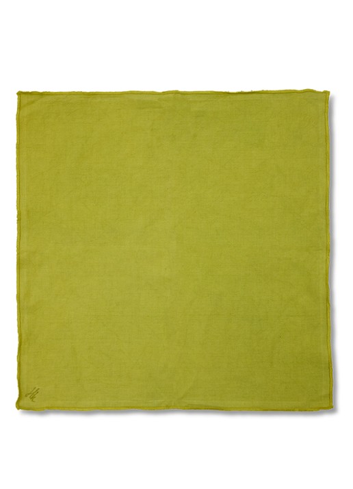 HKliving Ease servetten 50 x 50 cm set van 2 - voorkant 4 groen
