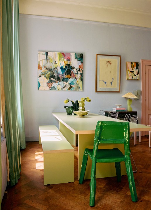 HKliving Folded vaas - detail groen