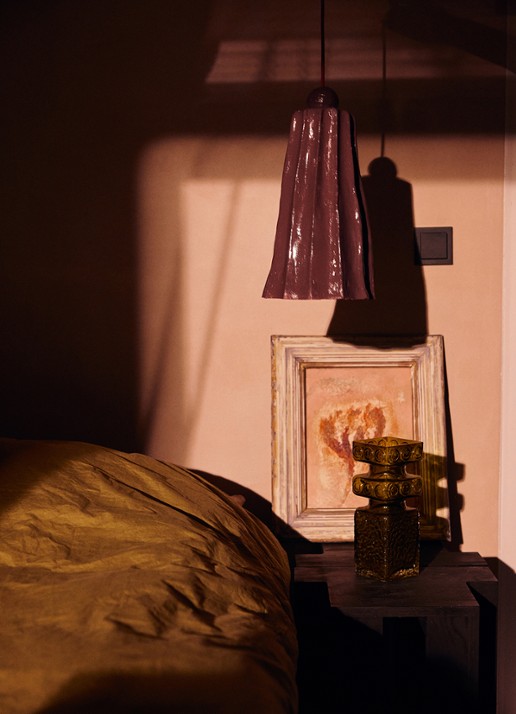 HKliving Hanglamp 37 cm - detail 4 bruin