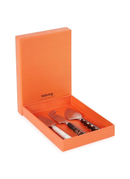 HKliving Kaasmes set van 3 in giftbox - detail multicolor