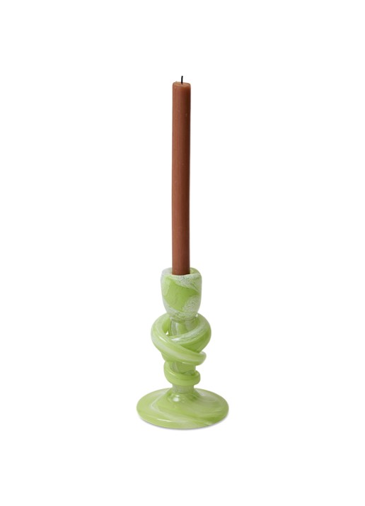 HKliving Knotted kandelaar - detail groen