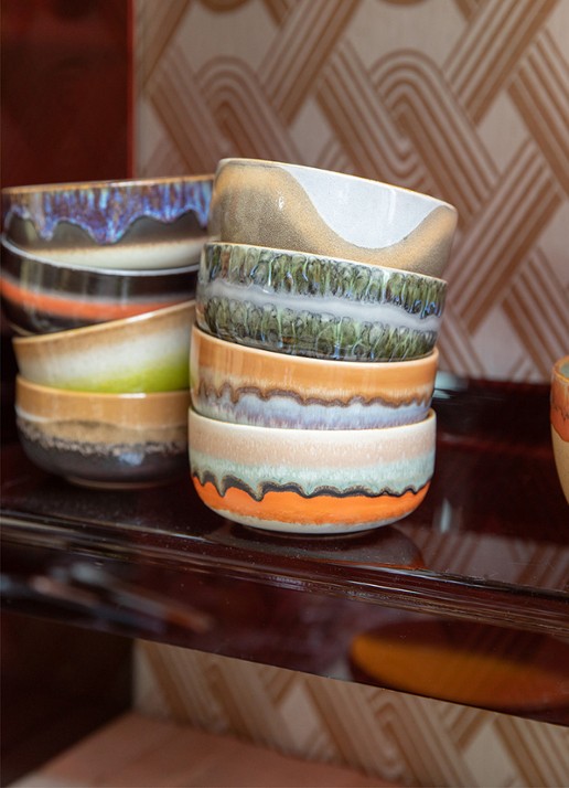 HKliving Kom 12,5 cm set van 4 - detail 4 multicolor