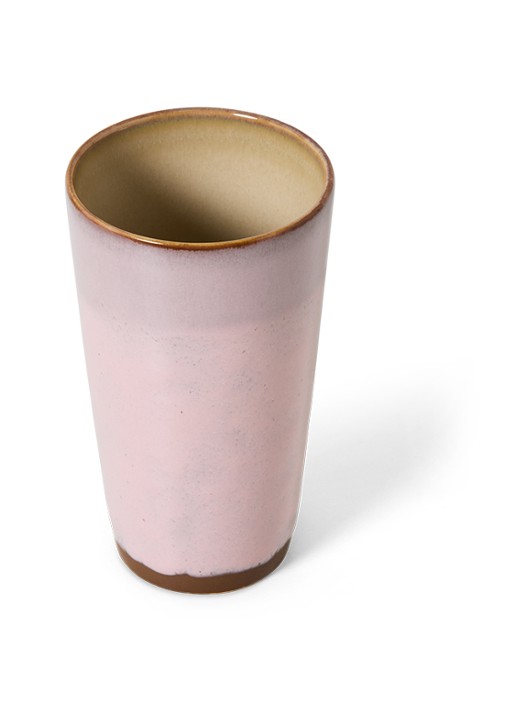 HKliving Latte mok 30 cl - voorkant 5 roze