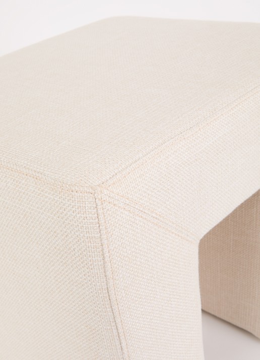 HKliving Lobby kruk 45 x 45cm - voorkant 2 creme