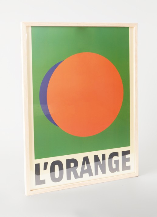HKliving LÓrange Metro wanddecoratie - voorkant 2 oranje