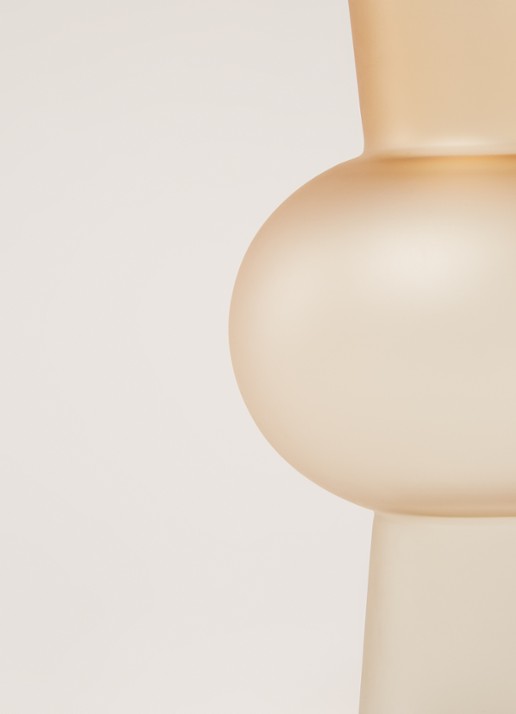 HKliving Matt Peach vaas S 30 cm - detail oranje