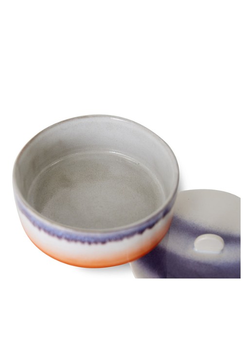 HKliving Mauve voorraadpot 14 cm - detail 4 oranje