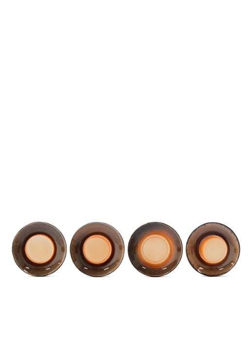 HKliving Medium Roast schotel 11,5 cm - detail bruin