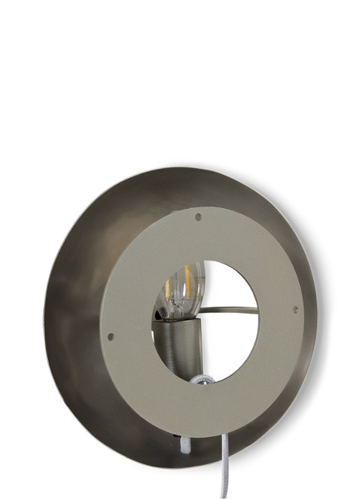 HKliving Orb wandlamp 8,5 cm - detail 4 zilver