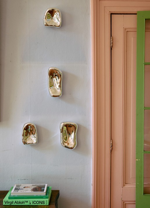 HKliving Ornament set van 4 - achterkant 3 zilver