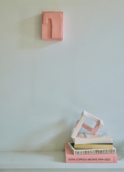HKliving Pocket Exhibit: Crave wandelement 16 x 12 cm - detail 3 roze