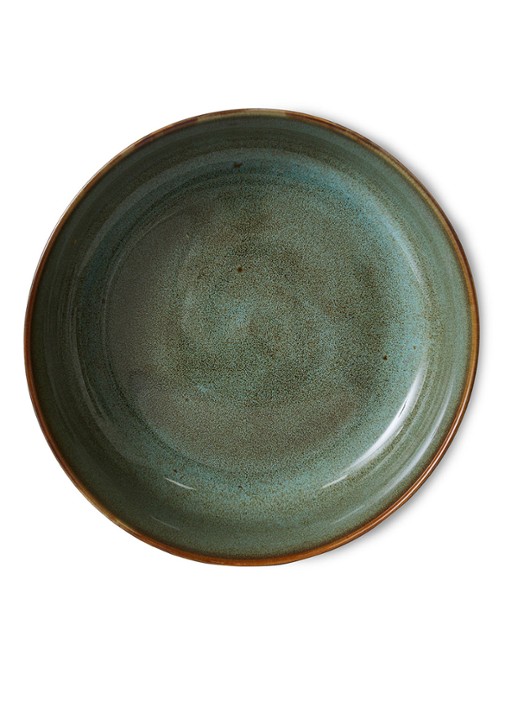 HKliving Rock On saladekom 25 cm - detail antraciet