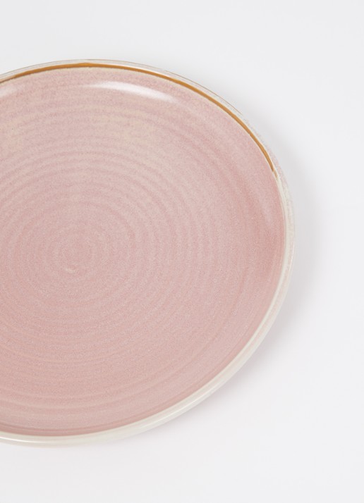 HKliving Rustic dinerbord 26,5 cm - detail 4 oudroze