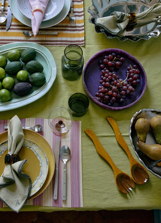 HKliving Saladebestek 2-delig - detail 2 bruin
