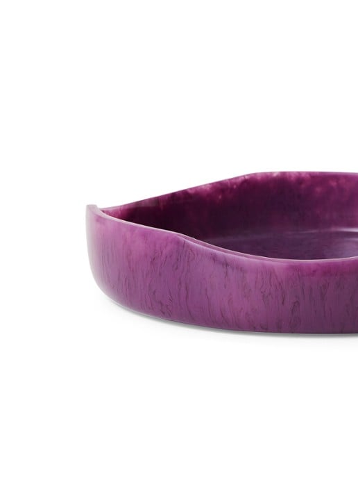 HKliving Saladeschaal 26,5 cm - achterkant aubergine
