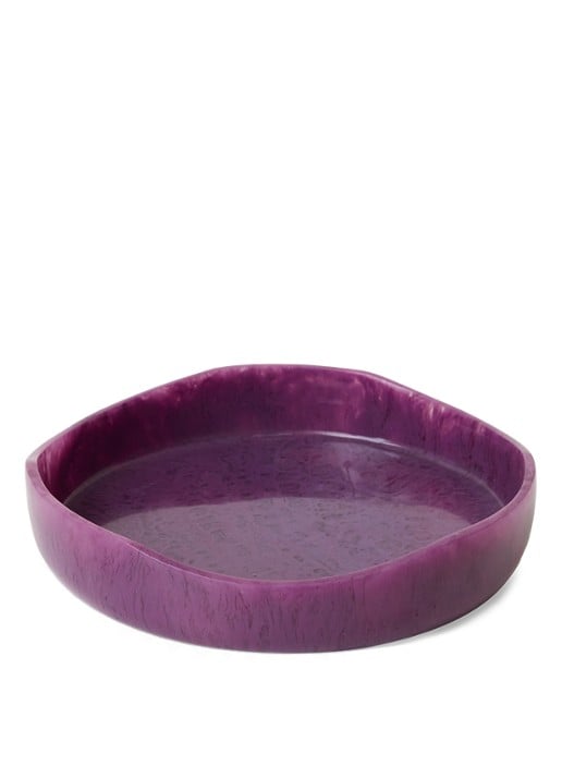 HKliving Saladeschaal 26,5 cm - voorkant 5 aubergine