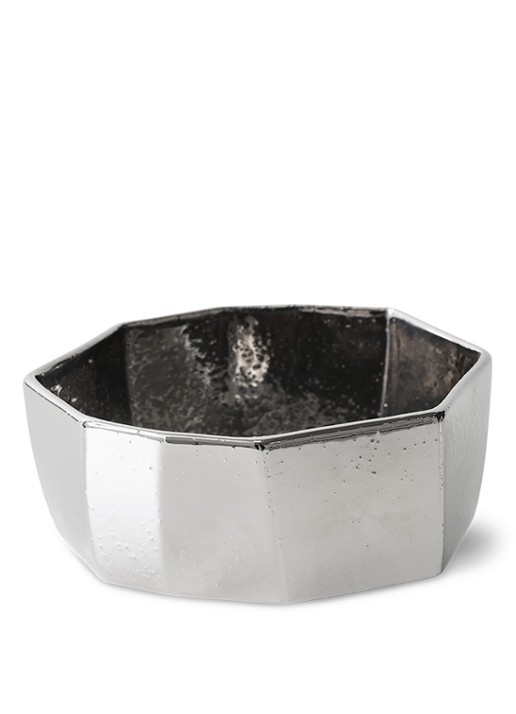 HKliving Schaal 15 cm - voorkant 4 zilver