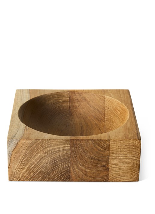 HKliving Schaal 22 x 22 cm - voorkant 3 bruin