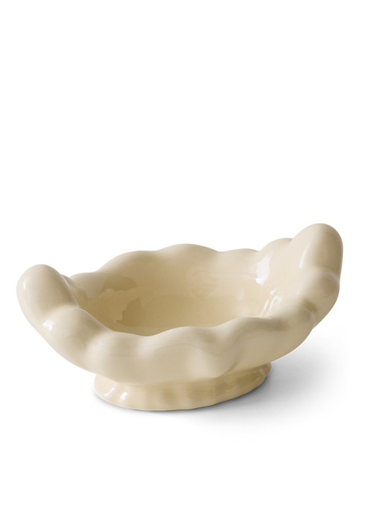 HKliving Schaal 25 x 15 cm - voorkant 4 gebroken wit