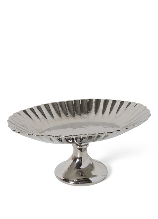 HKliving Schaal 34 cm - voorkant 6 zilver