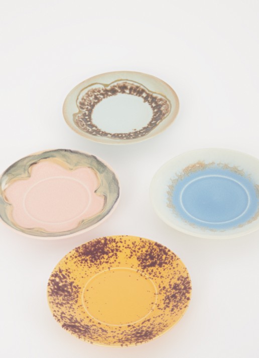 HKliving Schotel 11,5 cm set van 4 - detail blauw