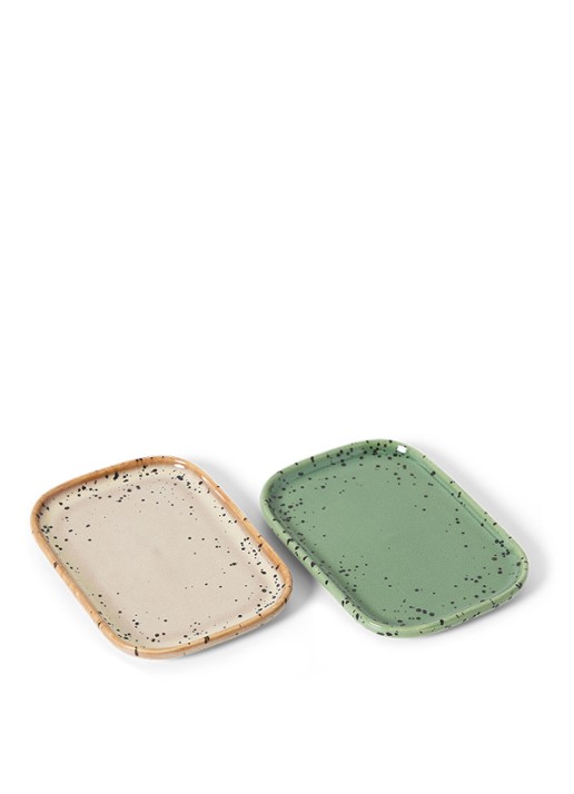 HKliving Serveerschaal 14,5 cm set van 2 - detail 3 groen