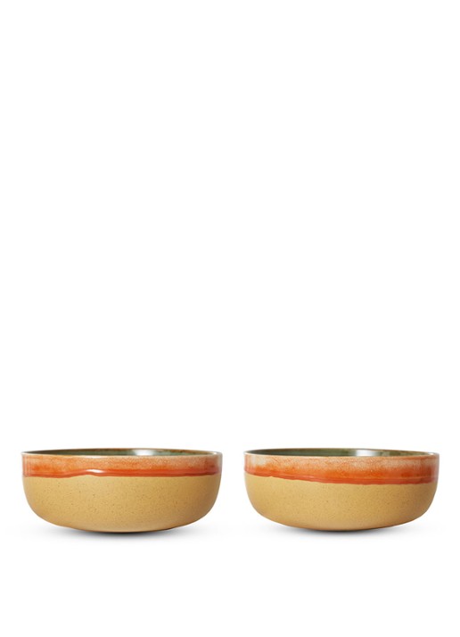 HKliving Shore saladekom 25 cm - detail 4 beige