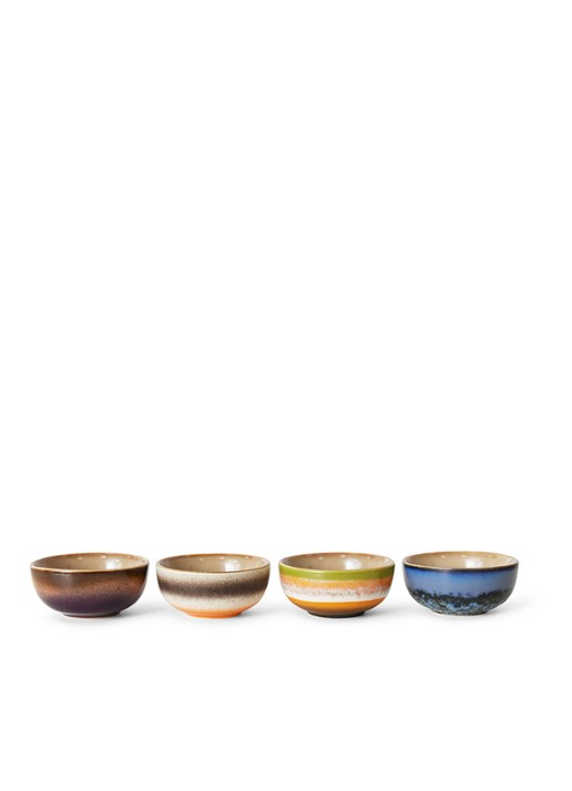 HKliving Sierra dipschaal 8 cm set van 4 - detail 3 multicolor