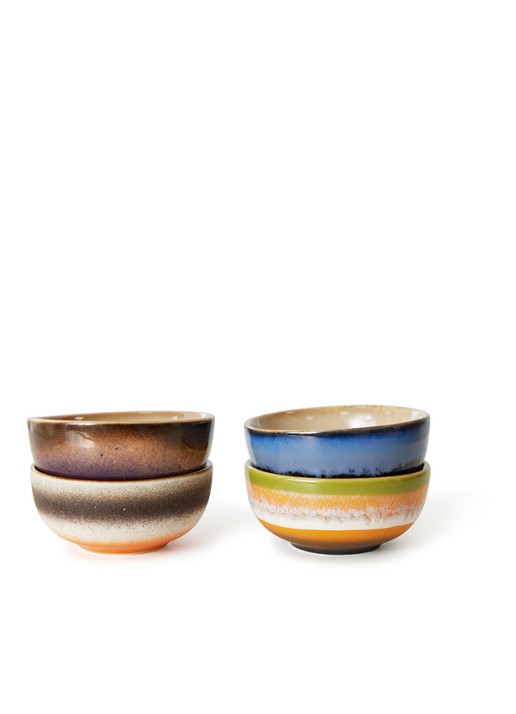 HKliving Sierra dipschaal 8 cm set van 4