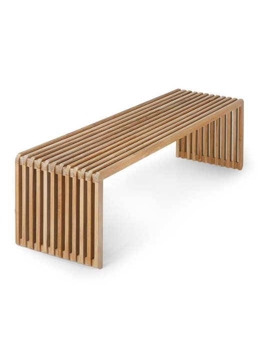 HKliving Slatted eetkamerbank 160 x 35 cm