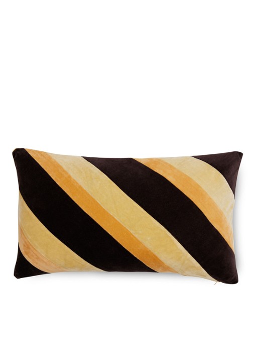 HKliving Striped sierkussen 60 x 35 cm - detail 7 abrikoos